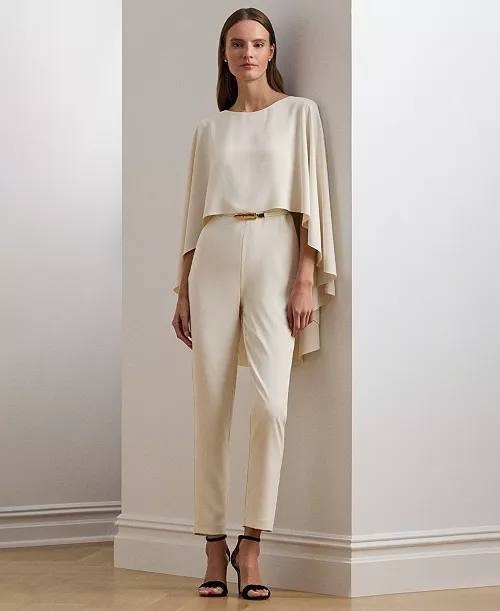 Lauren Ralph Lauren Jumpsuit Mascarpone Cream 6 NWT $295.00
