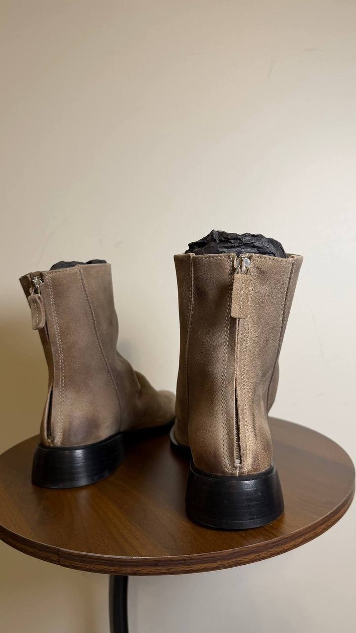 Steve Madden Nexie Taupe Suede Pointed Toe Ankle Boots Women’s 6.5 NWB $159.95