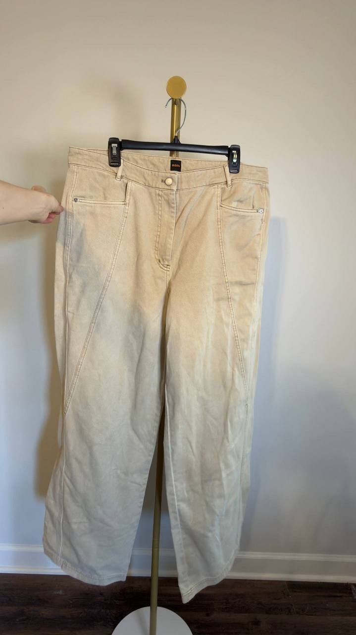 BOSS Marlina Cotton Utility Pants Rust 14 NWT $179