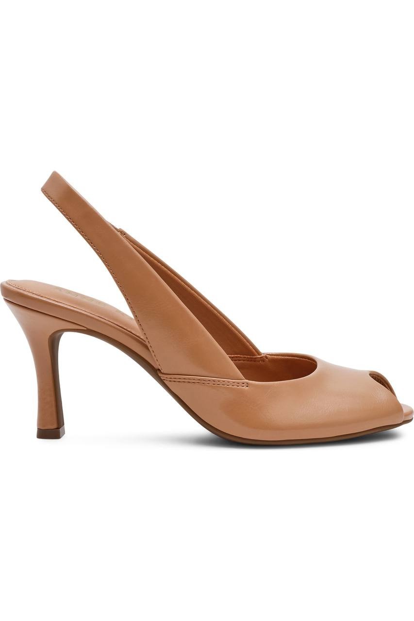 Anne  Klein  Pumps  Tan  Crinkle  8.5M  New  $95