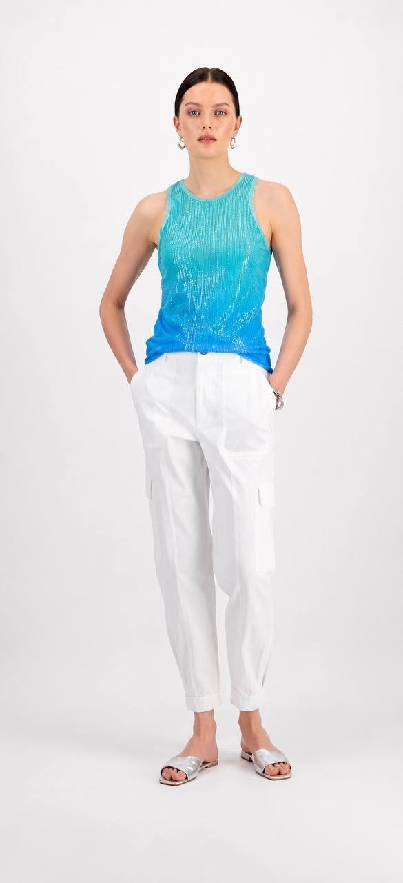 On 34th Ombré Sequin Tank Blue Paradise XXL NWT $49.50