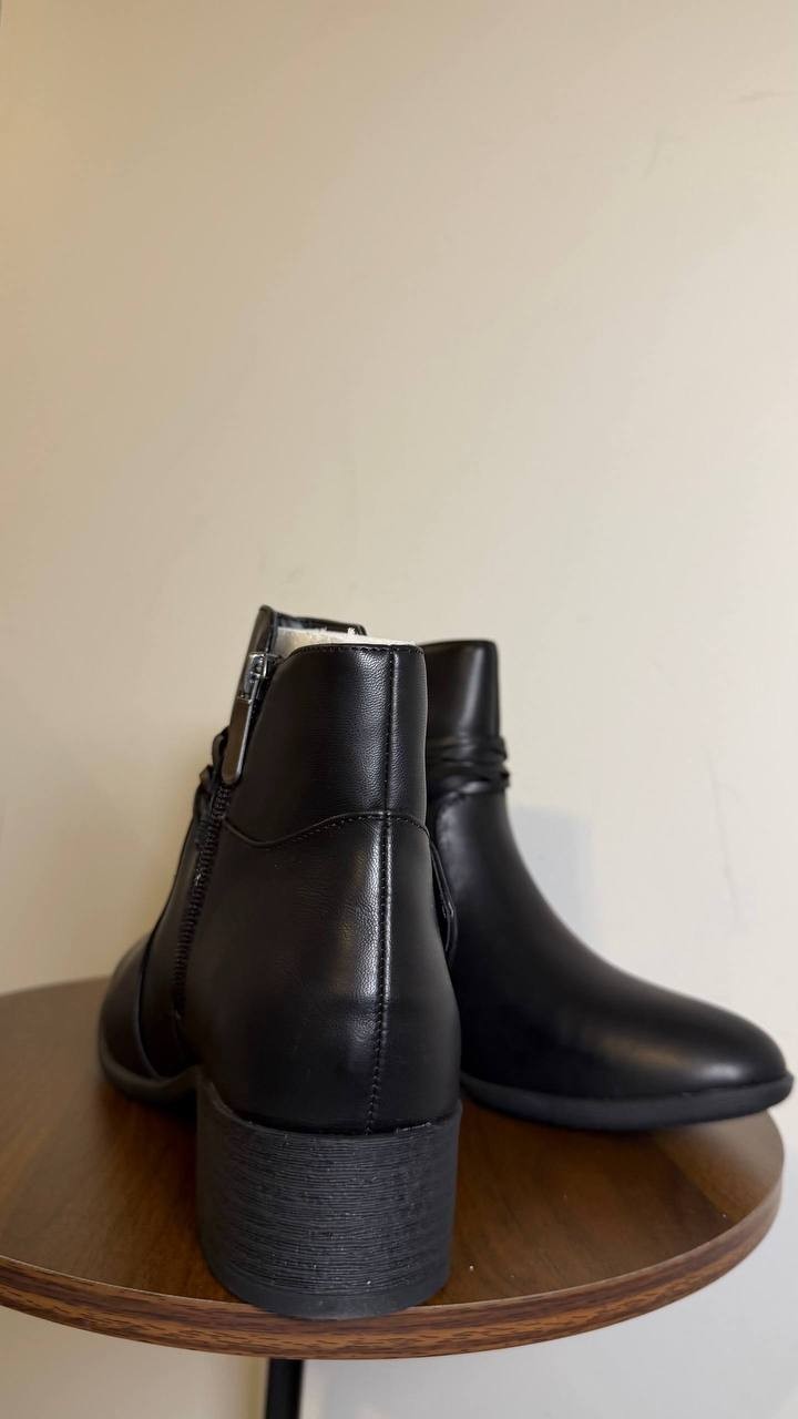 Style&Co Black Polyurethane Booties 8.5M New in Box MSRP $79.90