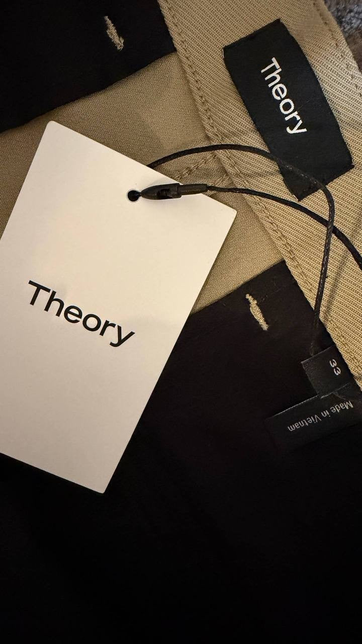 Theory Men’s Standard Twill Shorts Bark 33 $185 NWT