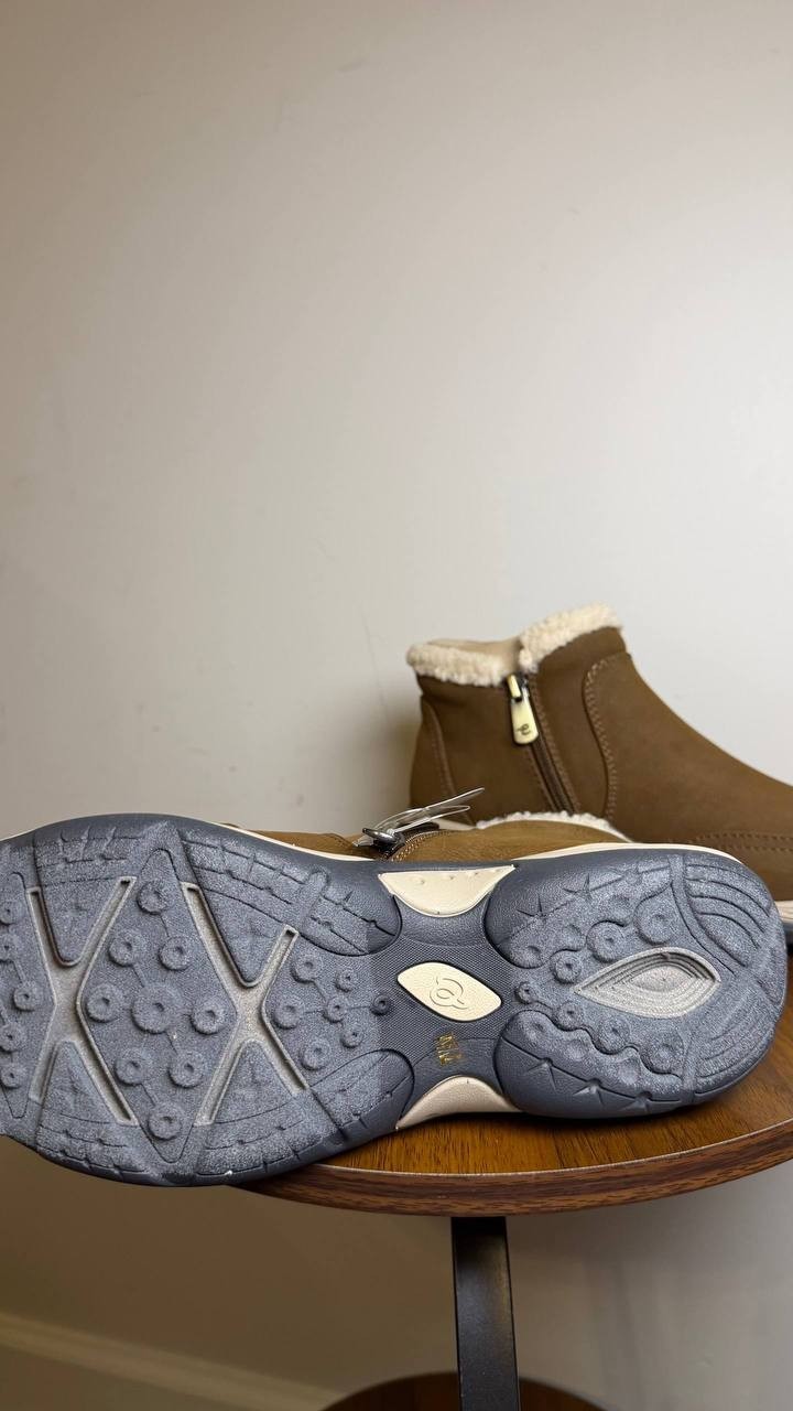 Easy Spirit Erique Cold Weather Booties Dark Brown 7.5M NWB Water‑Repellent $99