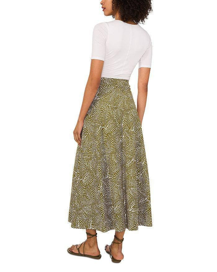 1.STATE Women’s Cotton Printed Maxi Skirt Multi 6 $99 NWT