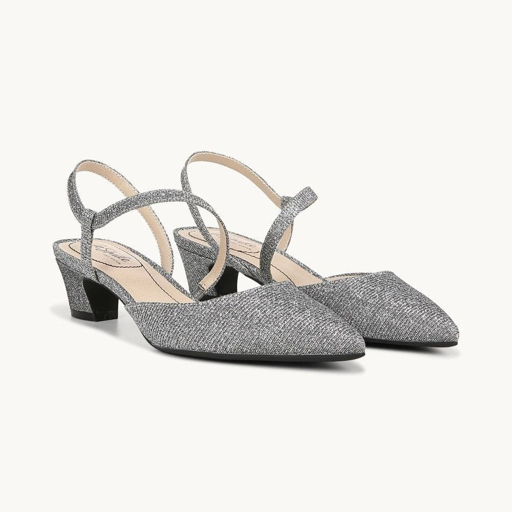 LifeStride Women’s Pumps 8.5M Pewter Fabric – New in Box – MSRP $79.99