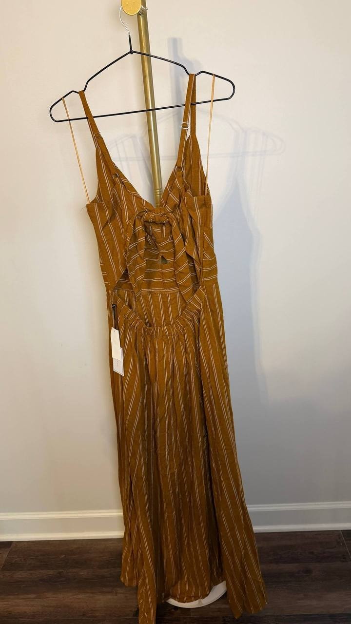 1.STATE Twist Front Cut Out Dress Sunflower S NWT $99