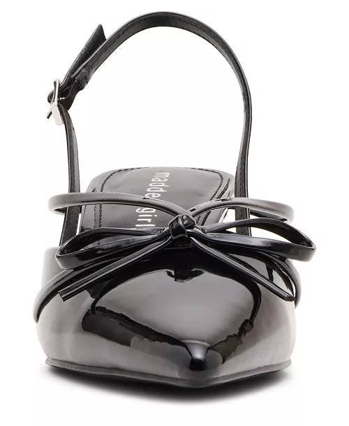 Madden Girl Black Patent Man‑Made Kitten Heel Pumps 9.5M NIB MSRP $55