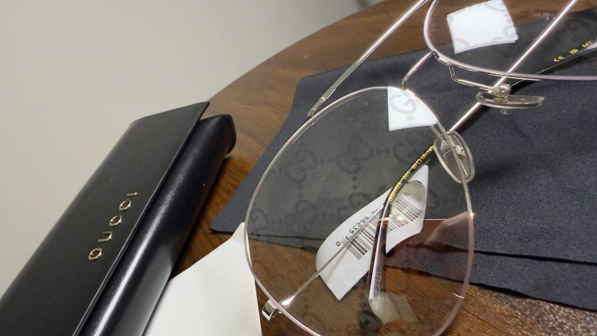 Gucci  Pilot  Frame  Sunglasses  Silver  OS  NWT  $635