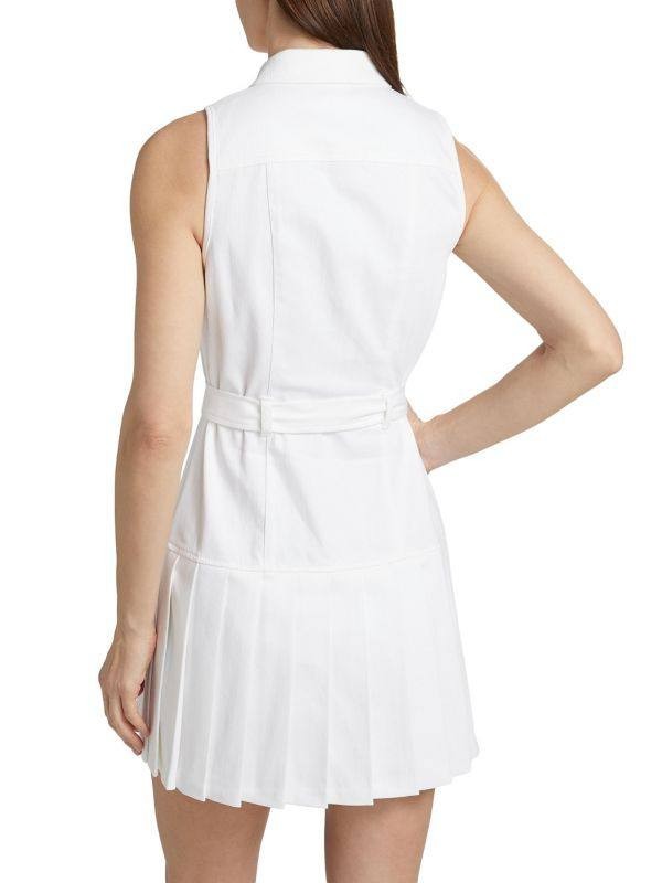 Cinq à Sept Moxie Denim Mini Shirtdress White 8 NWT $445 – Modern Chic