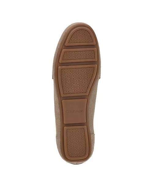 Calvin Klein Slip-On Loafers Taupe Suede Size 9.5M New in Box $99