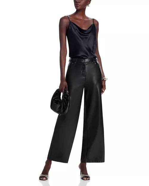 Lucy Paris Adler Faux Leather Pants Black XS NWT $98