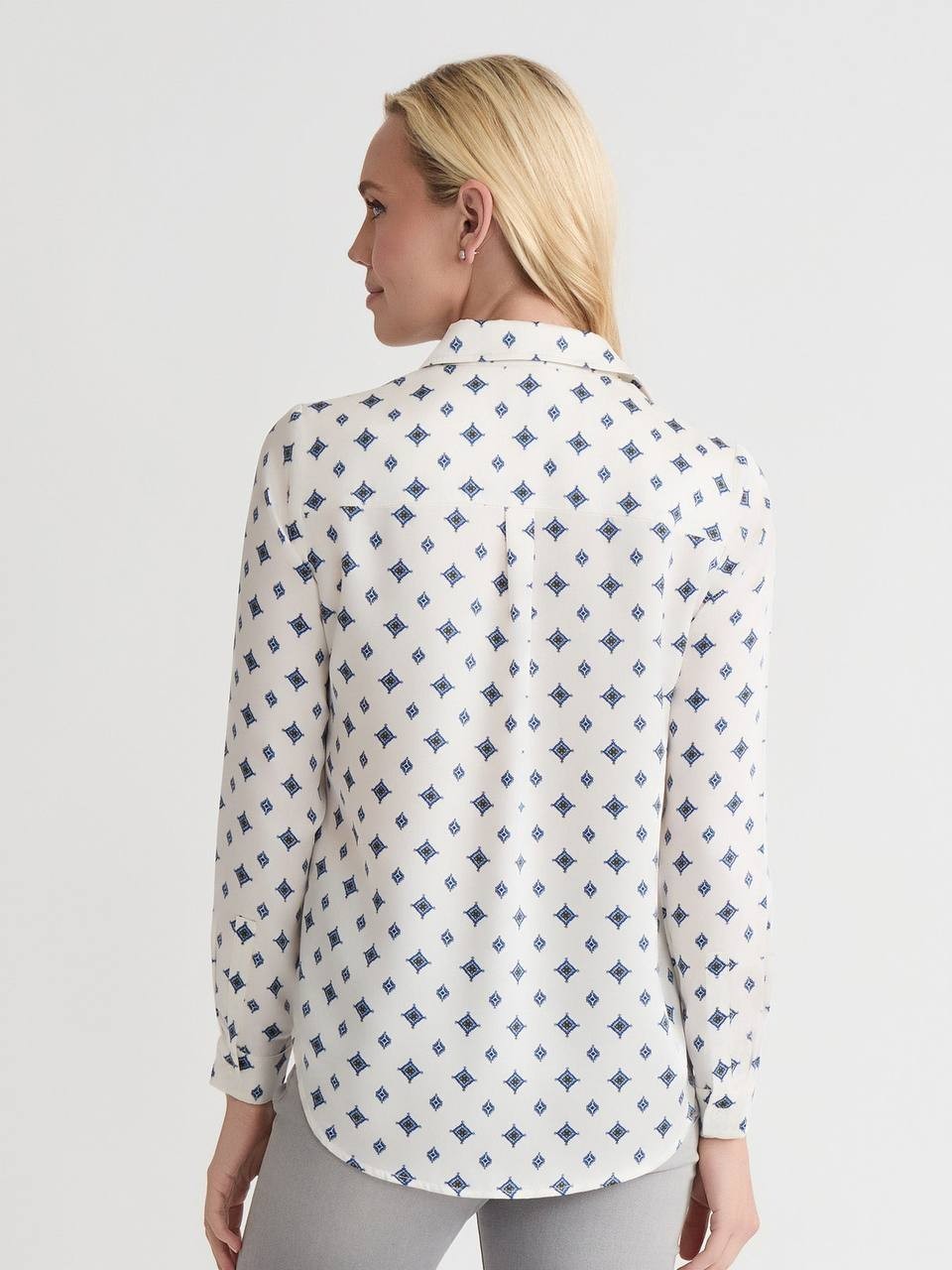 ones Satin Twill Button‑Down Blouse – Size XS – New – Has Been Washed – $79.50