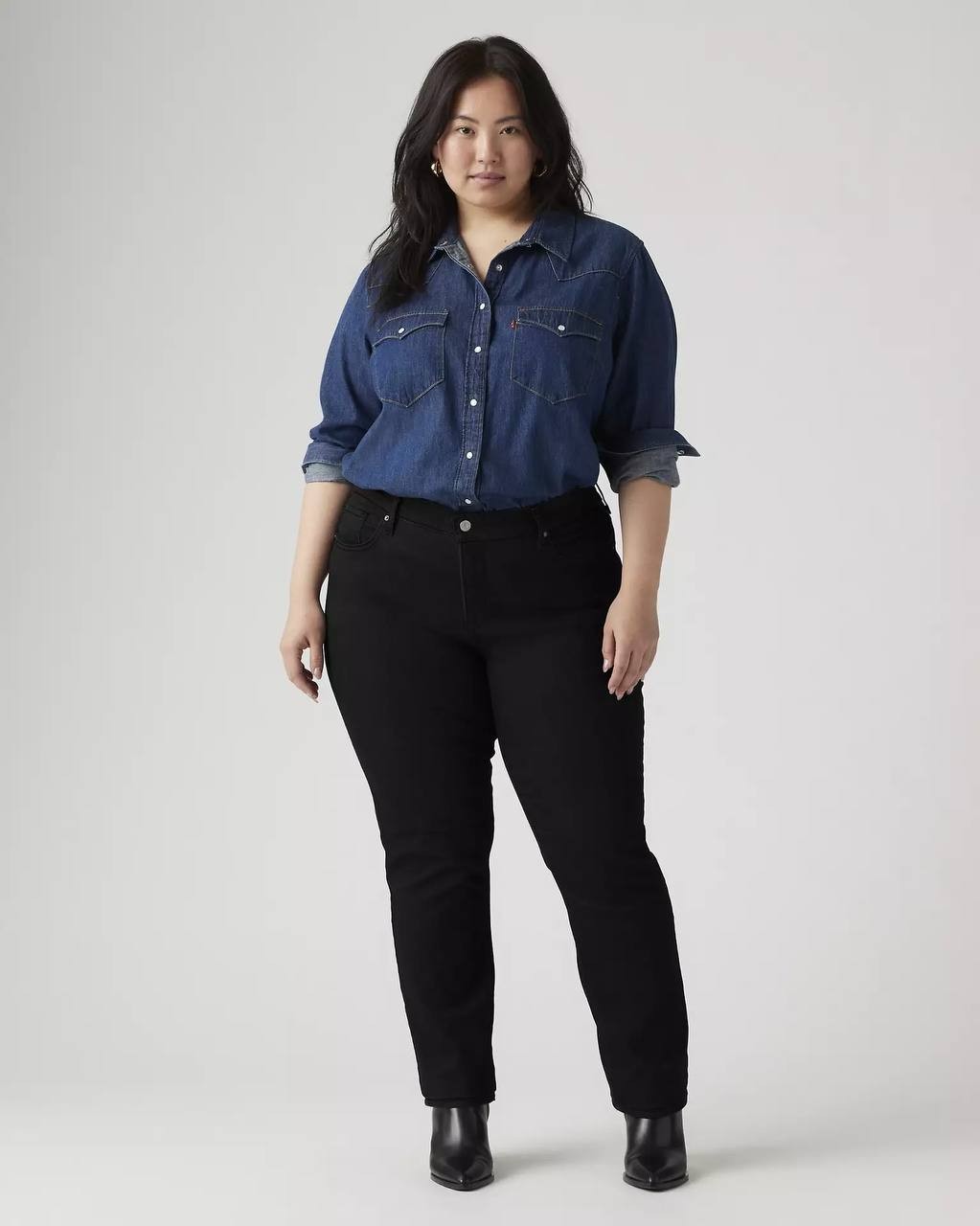 Levi’s 314 Shaping Straight Jeans Soft Black 18W M NWT $74.95