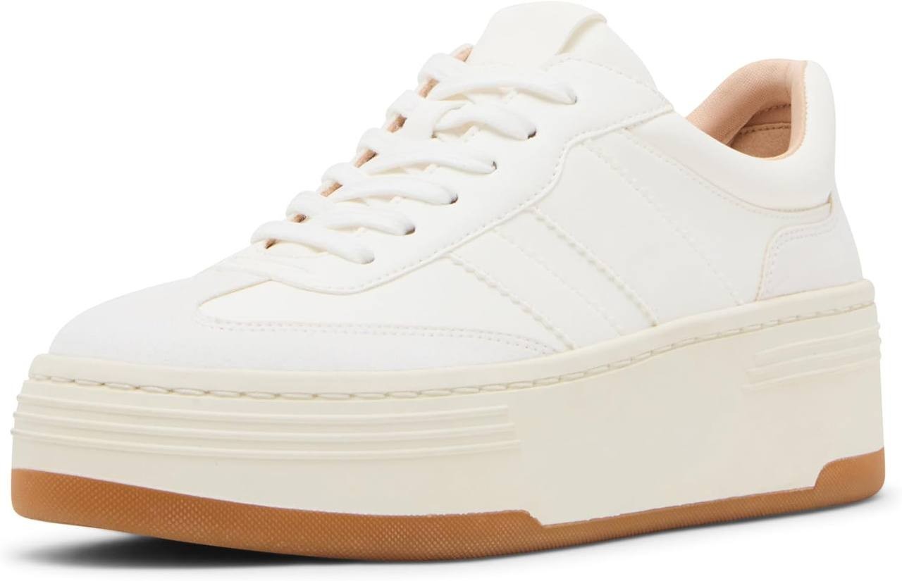 Madden Girl Livvyy Platform Sneakers White 8.5M  $59 NWOB