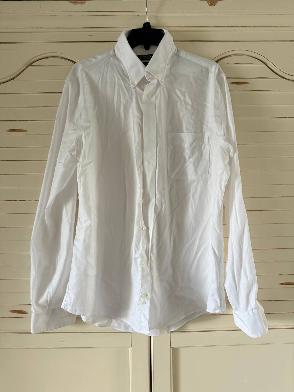 Lauren Ralph Lauren White Stretch Cotton Shirt – Men's Size L