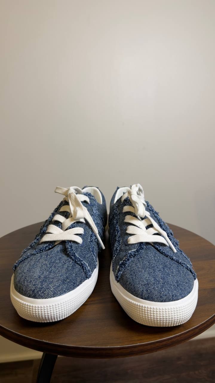 Lauren Ralph Lauren Sneakers Denim 8.5 B New $100.00
