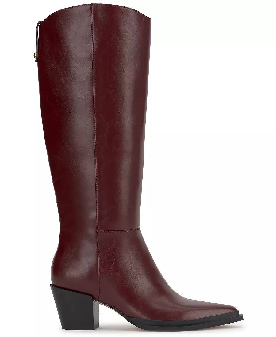 Jessica Simpson Hemmia Boots 8.5M Dark Granada Faux Leather NIB msrp$179