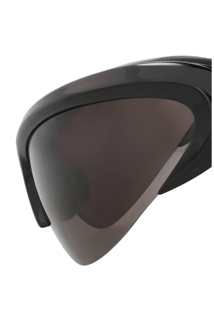 Balenciaga Shield Sunglasses Black/Silver/Grey OS NWOT $840.00