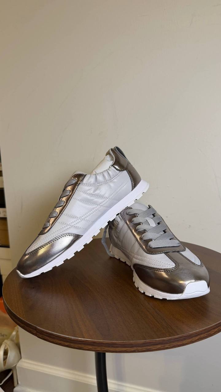 DKNY Nickel Synthetic Sneakers 6.5M NIB MSRP $109
