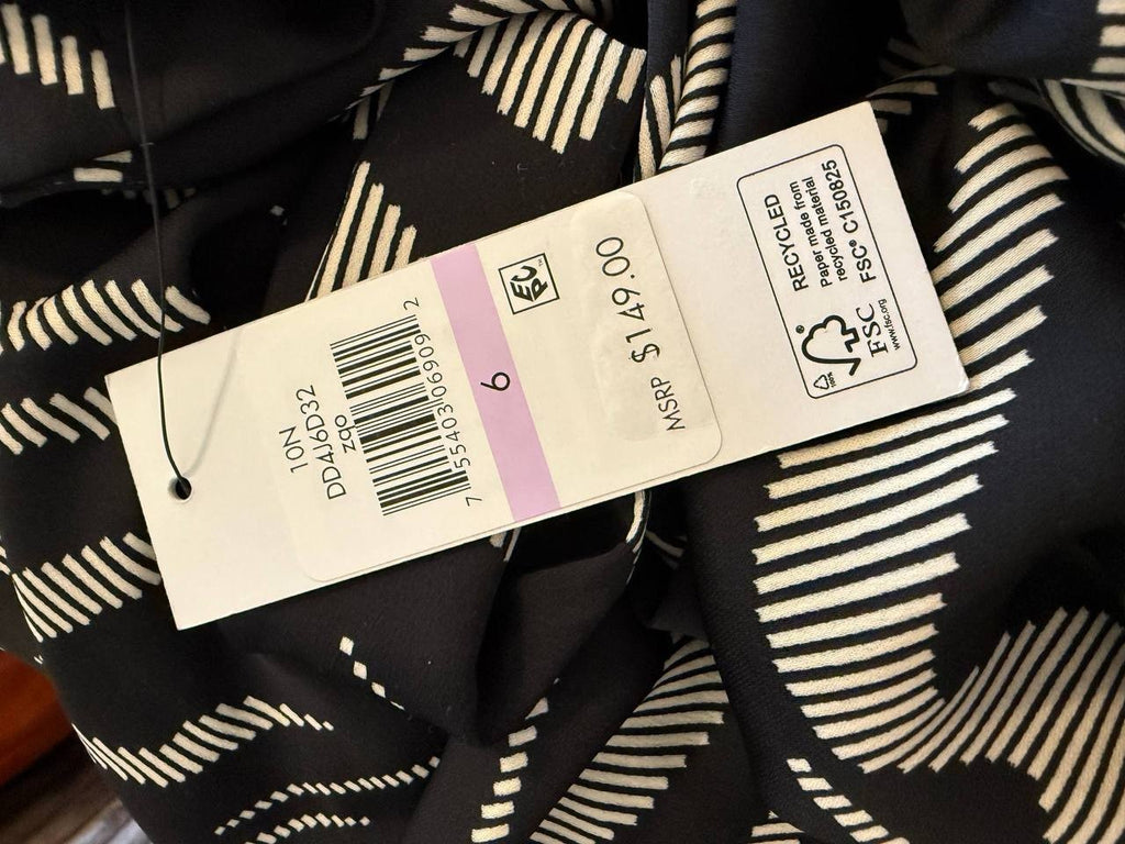 DKNY Zebra‑Print Dress – Size 6 – NWT – $149