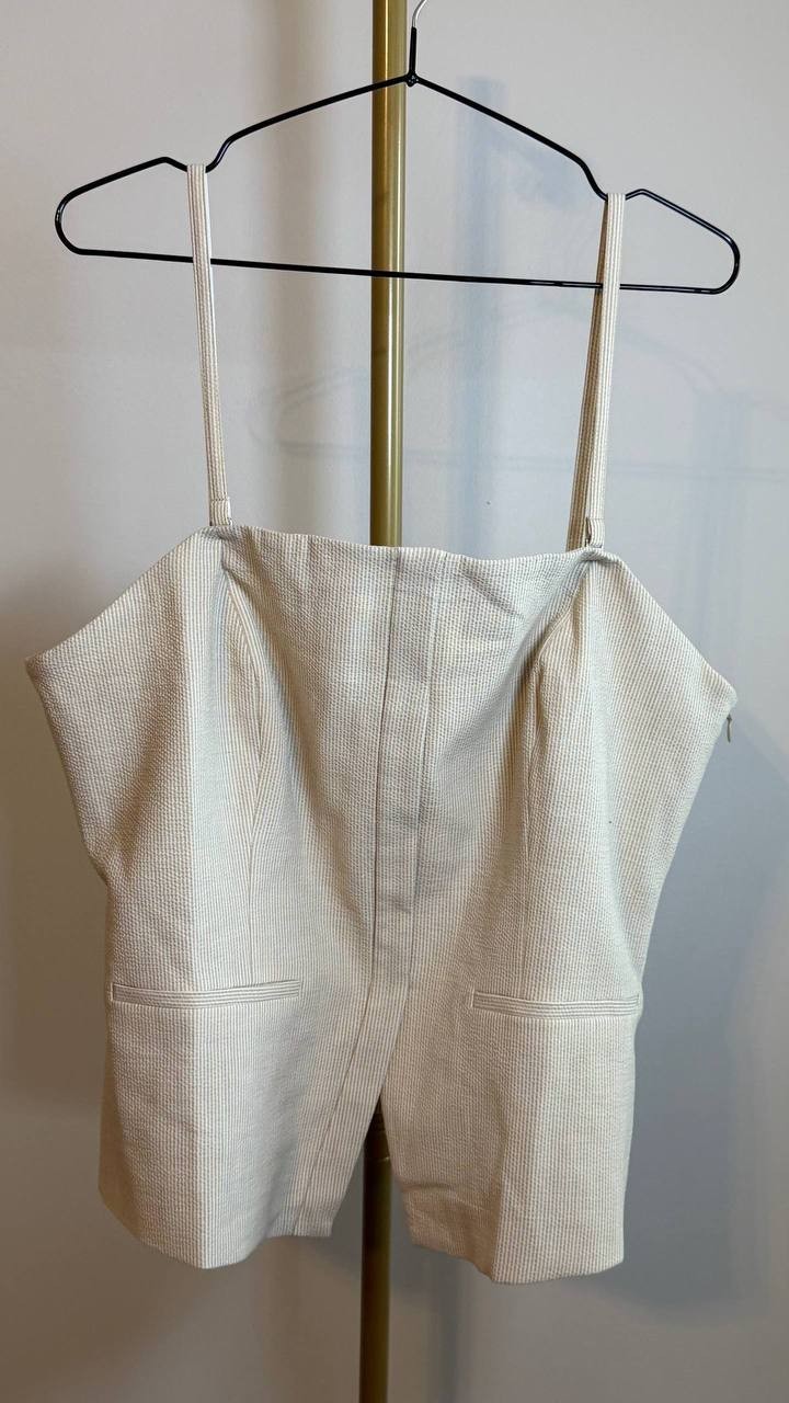 DKNY Women’s Top UD5JS043 Beige Size 16 NWT $99