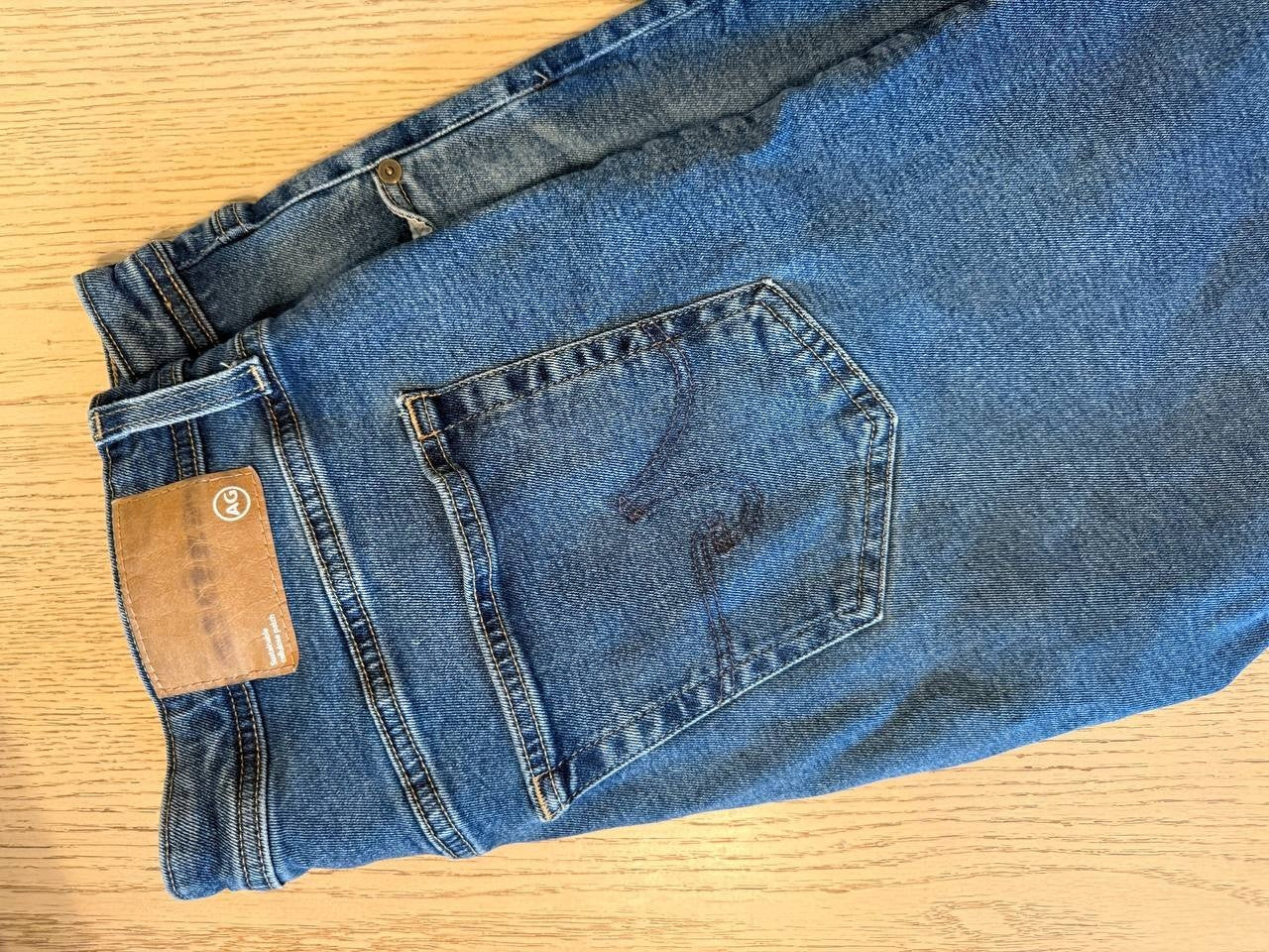 AG Everett Slim Straight Jeans 33x32 Men’s Medium Blue Wash Japanese Denim