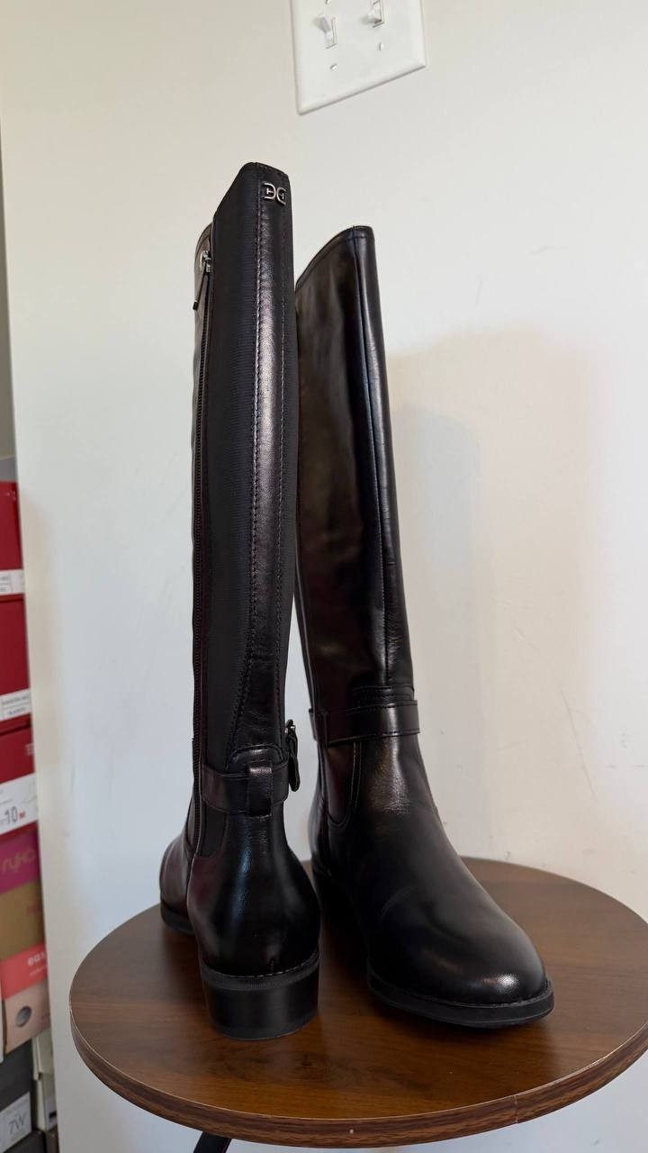 Sam Edelman Perin Women’s Round Toe Boots Black 8M Leather $225 NWB