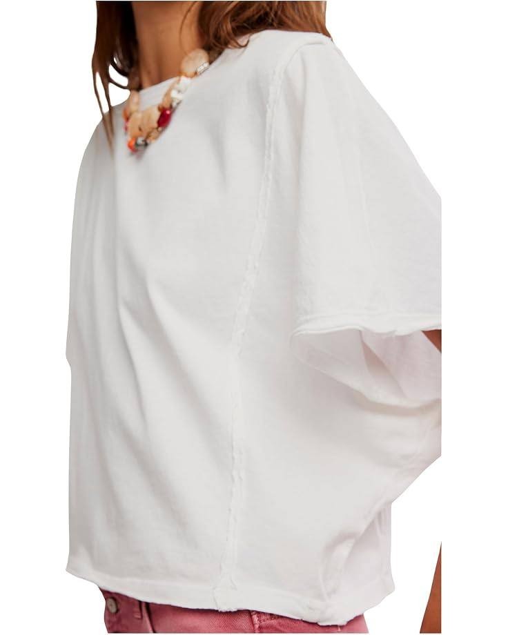 Free  People  We  The  Free  Next  Level  Shirt  Clean  Ivory  XL  NWOT  $58