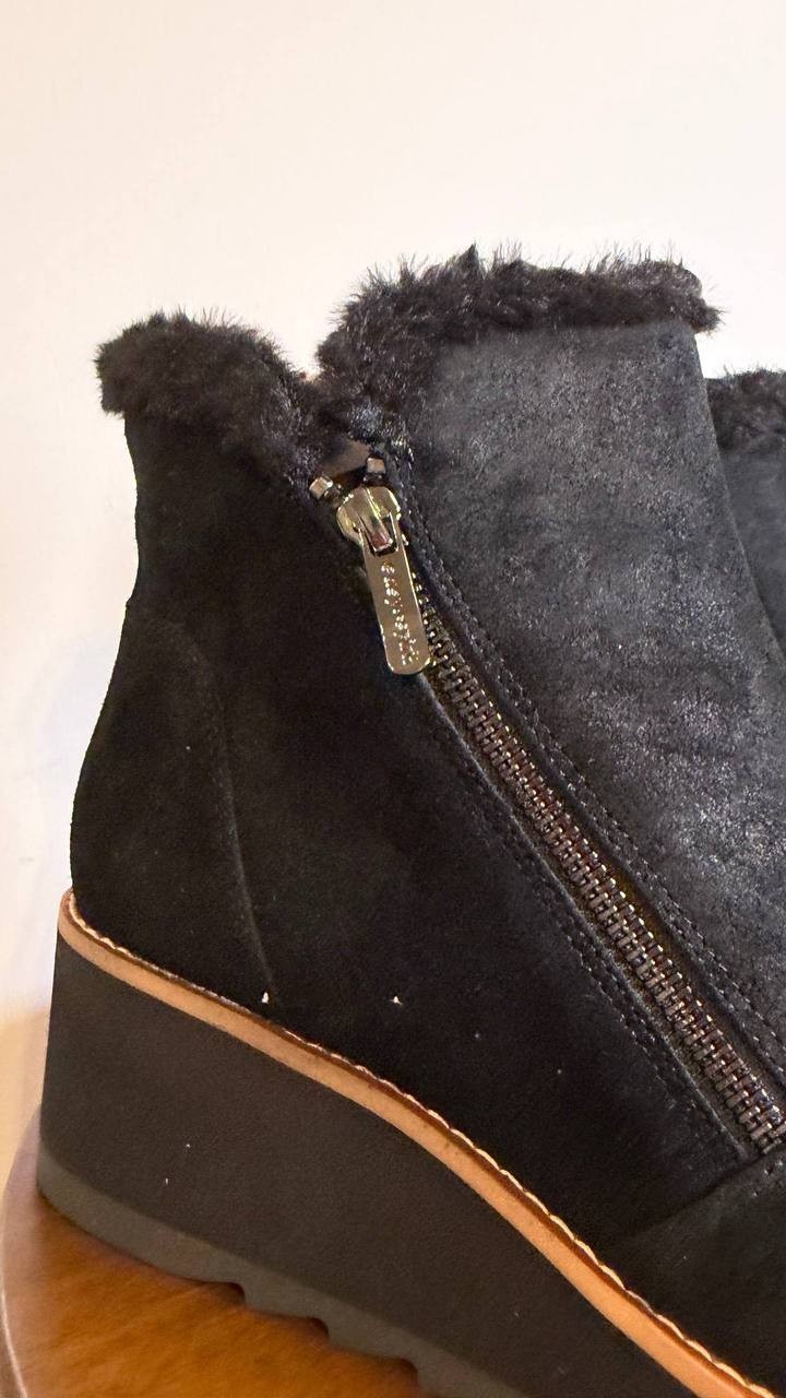 Easy Spirit Ankle Booties 9M Black Suede Comfort New in Box