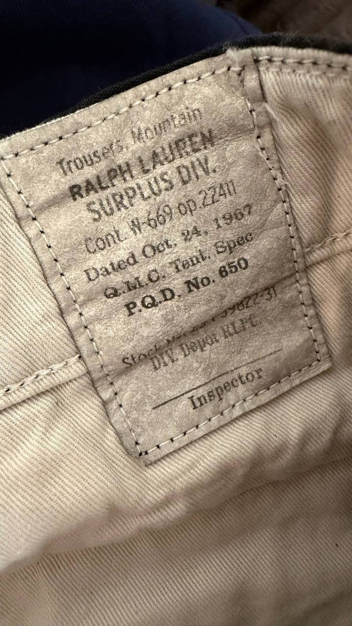 Polo Ralph Lauren Men’s Slub Canvas Slim Fit Cargo Trousers Black 44B/32 $238 NW