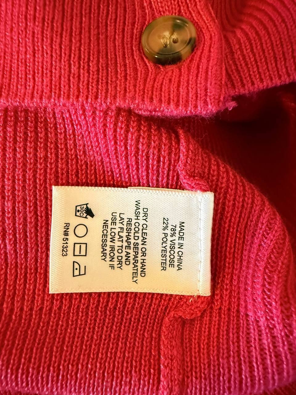 CeCe Crewneck Cardigan – Bright Rose – Size M – NWT – $69