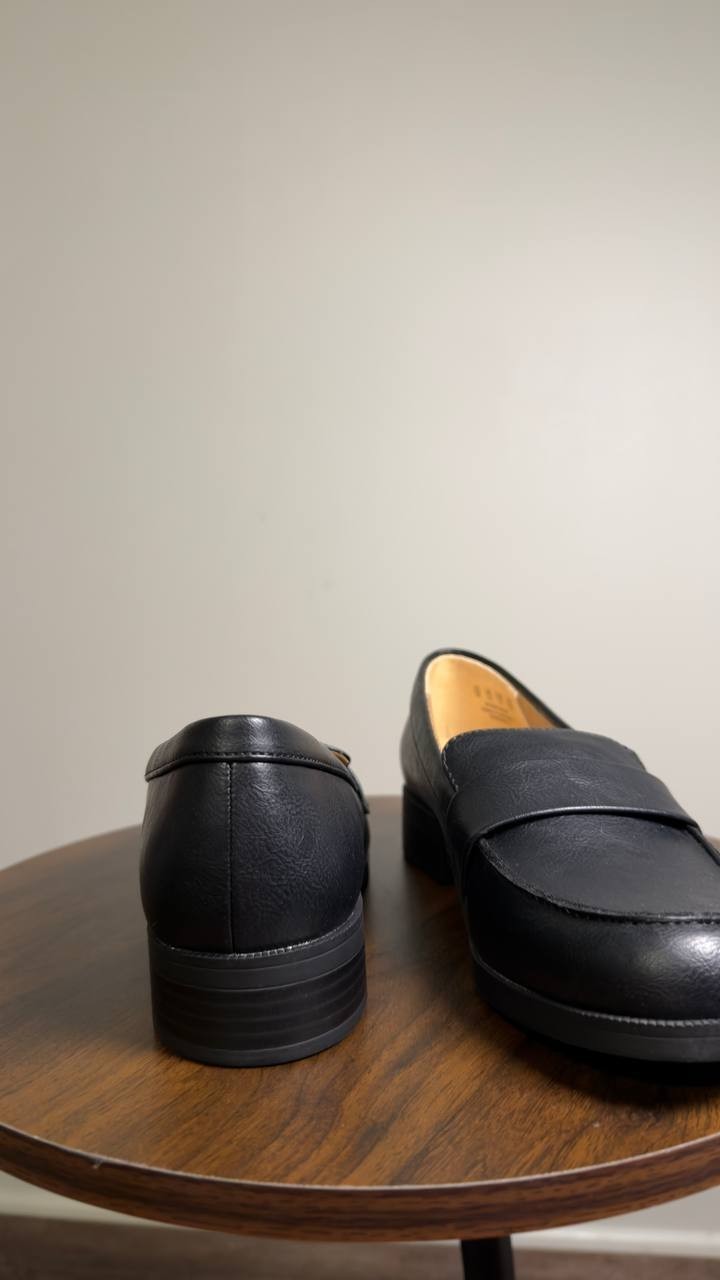 Life Stride  Sonoma  2  Slip‑On  Penny  Loafers  Black  Smooth 7  M  NWT  $80