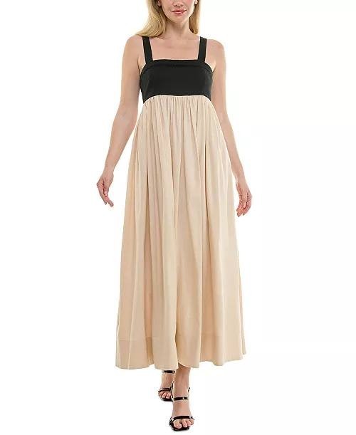 Taylor Sleeveless Empire‑Waist Dress Cream/Onix 10 NWT $138