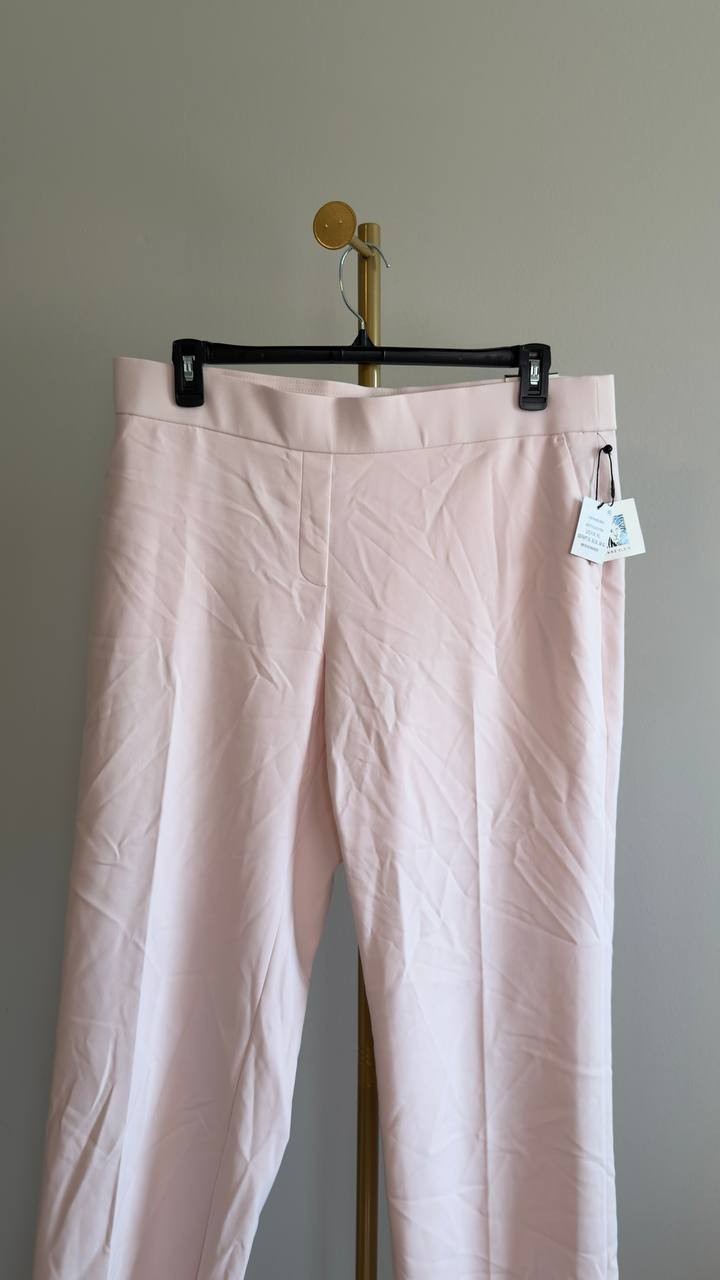 Anne Klein Compression Pull‑On Slash‑Pocket Pants Soft Blossom XL NWT $89