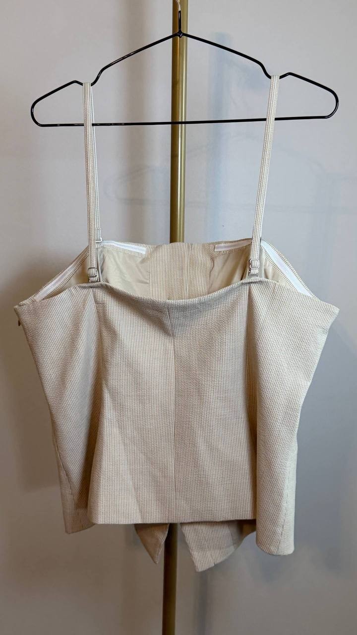 DKNY Women’s Top UD5JS043 Beige Size 16 NWT $99