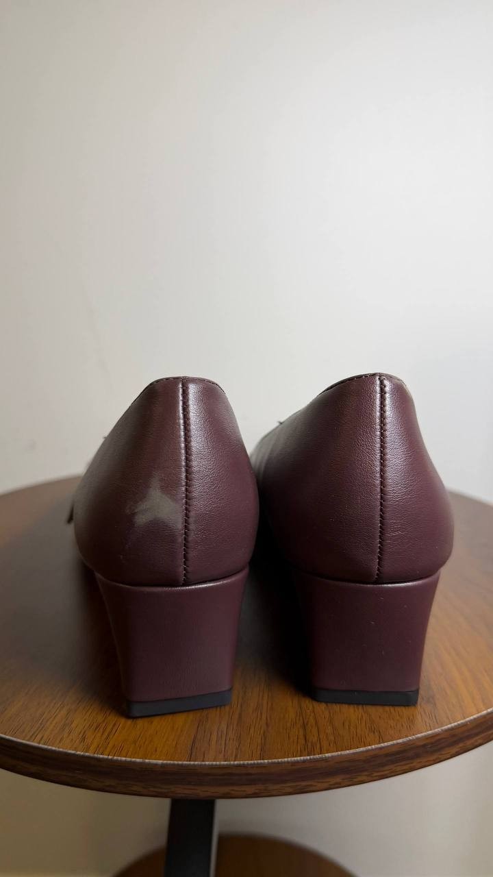 Easy Street Enya Pump Burgundy Square Toe Block Heel Women’s 8M NWB $74.99