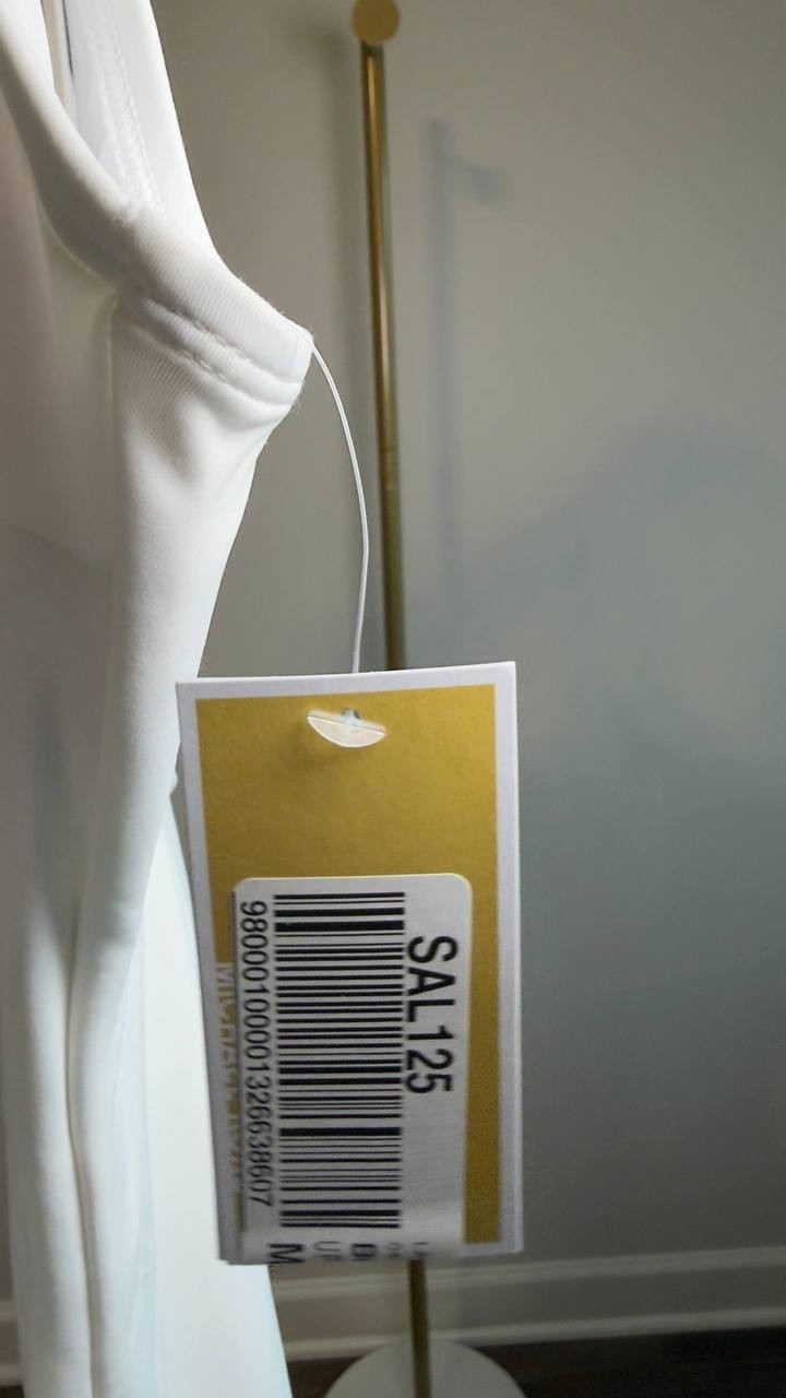 MICHAEL Michael Kors Lace‑Up One‑Piece Swimsuit White 8 NWT $126