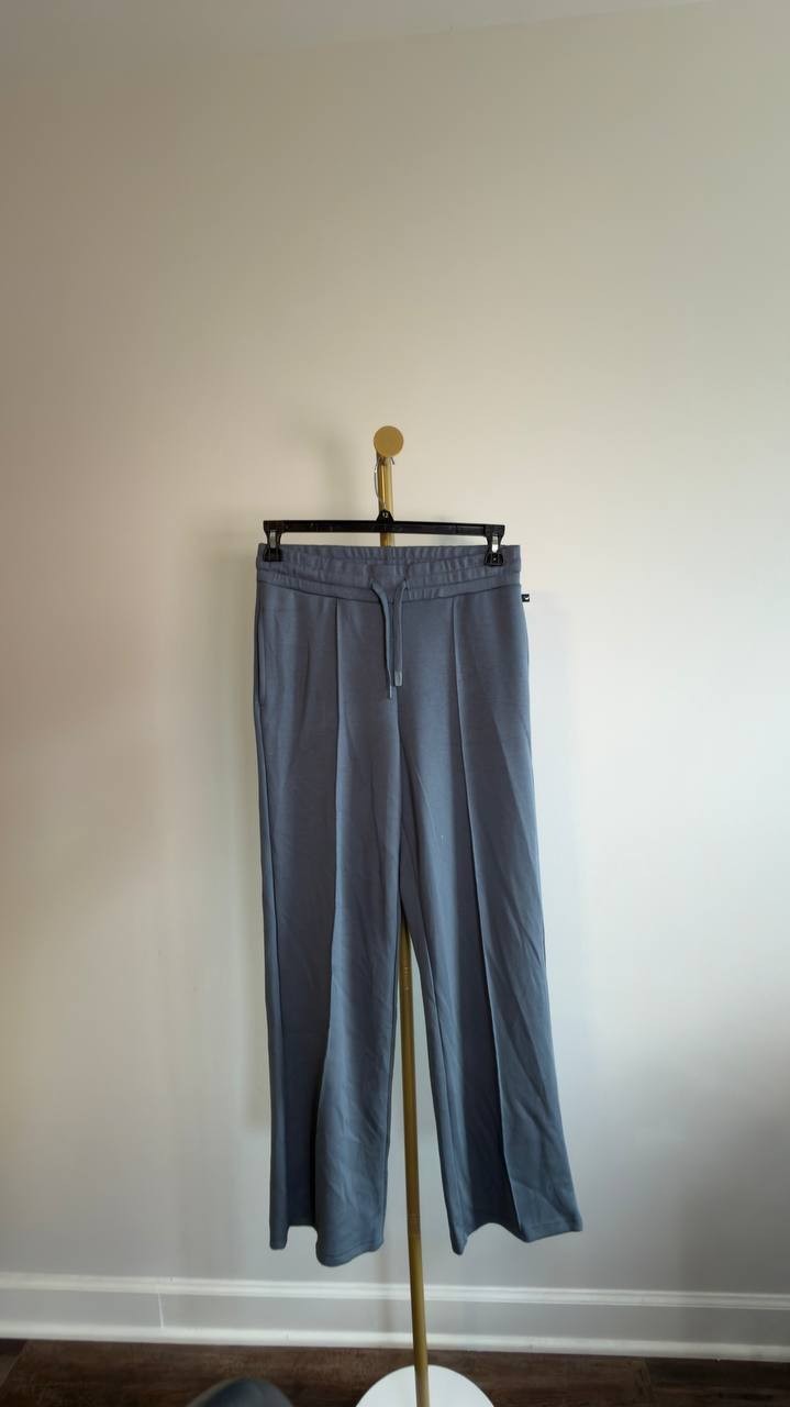 Jessica Simpson Softsculpt Pintuck Wide‑Leg Pants Grey M NWT $25