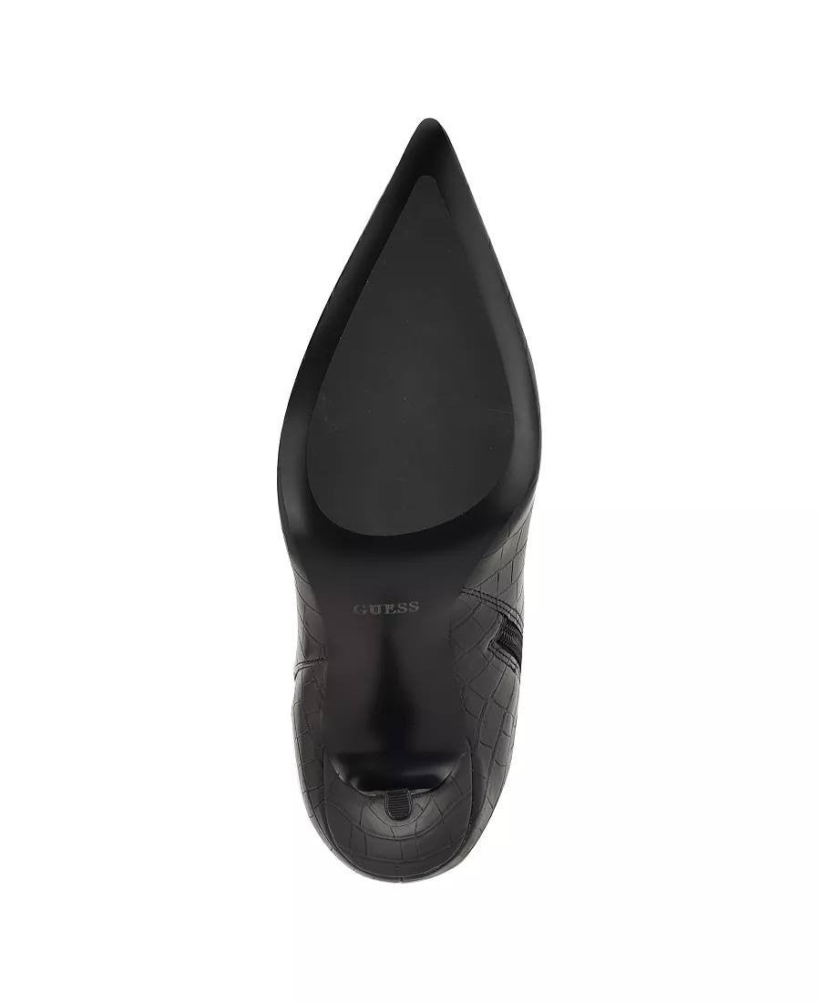 Guess Gressa Boots 7.5M Black Man‑Made Tall Pointed Toe Stiletto NIB msrp$179