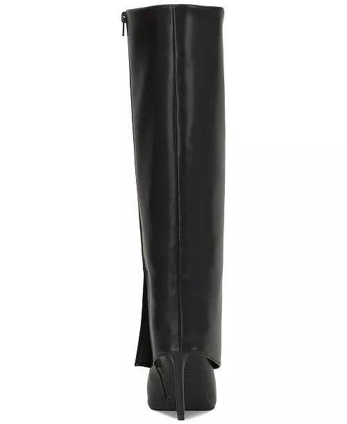 I.N.C.  Cuffed  Dress  Boots  Black  Man‑Made  7.5M  New  $129.90