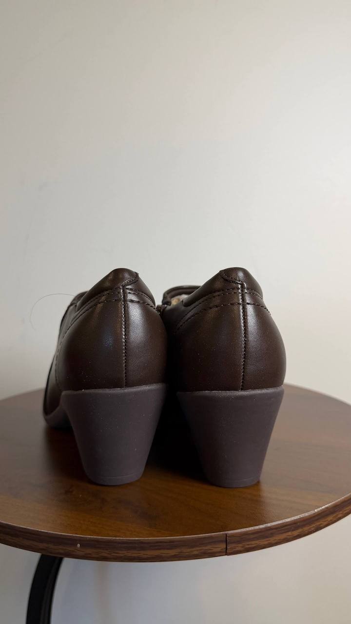 Easy Spirit Caine Booties 9.5M Dark Brown Side‑Zip Round Toe NIB msrp$95