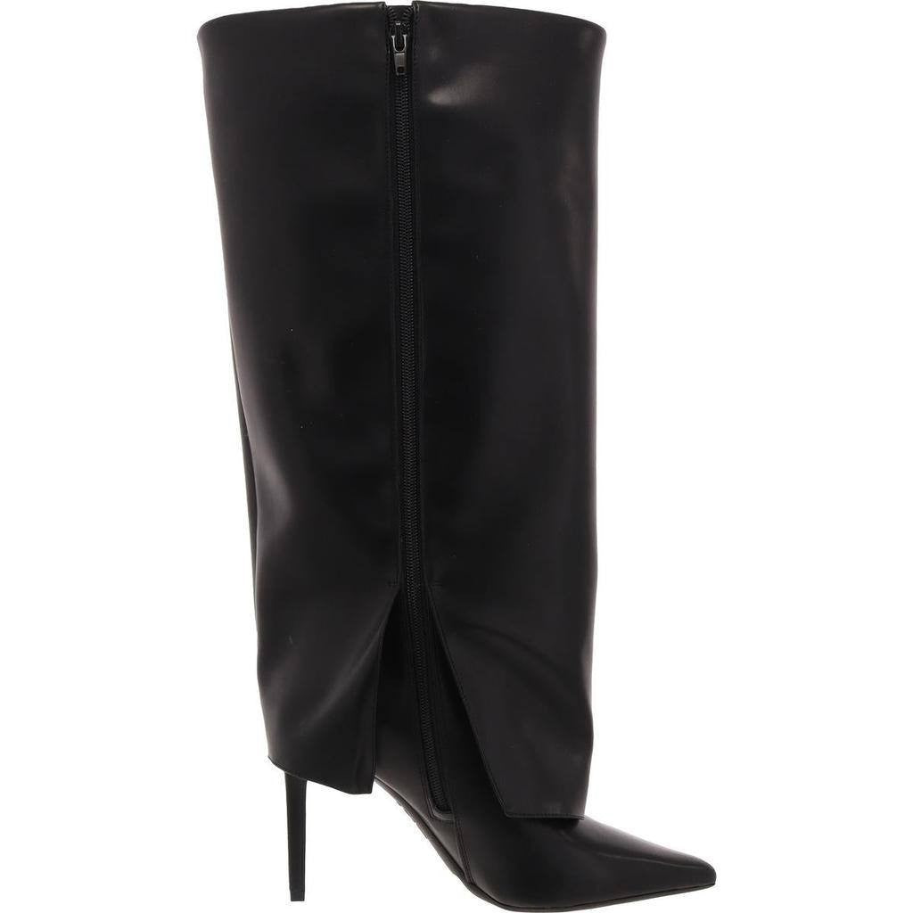 INC Skylar Fold Over Cuffed Knee High Boots Black 12M WC Man‑Made $130 NWB