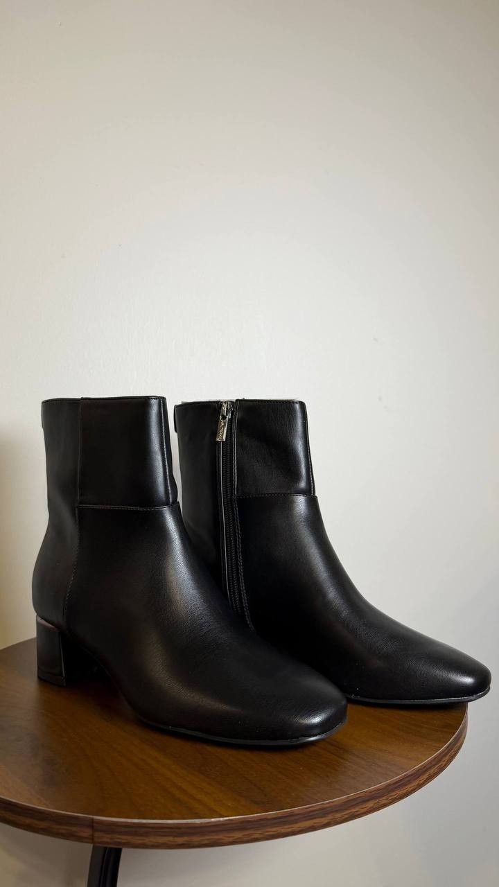 Calvin Klein Ankle Booties 6M Black Man‑Made New in Box MSRP $129