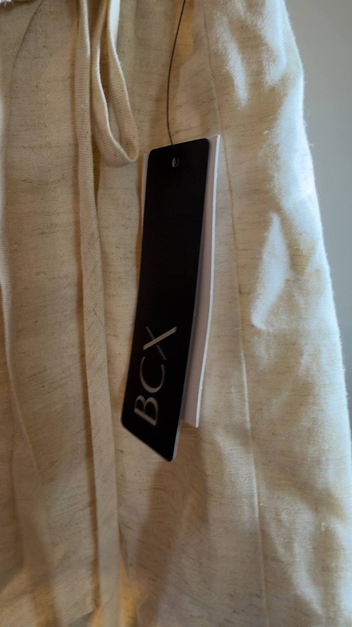 BCX Juniors' Wrap‑Front Skort Natural M NWT $39