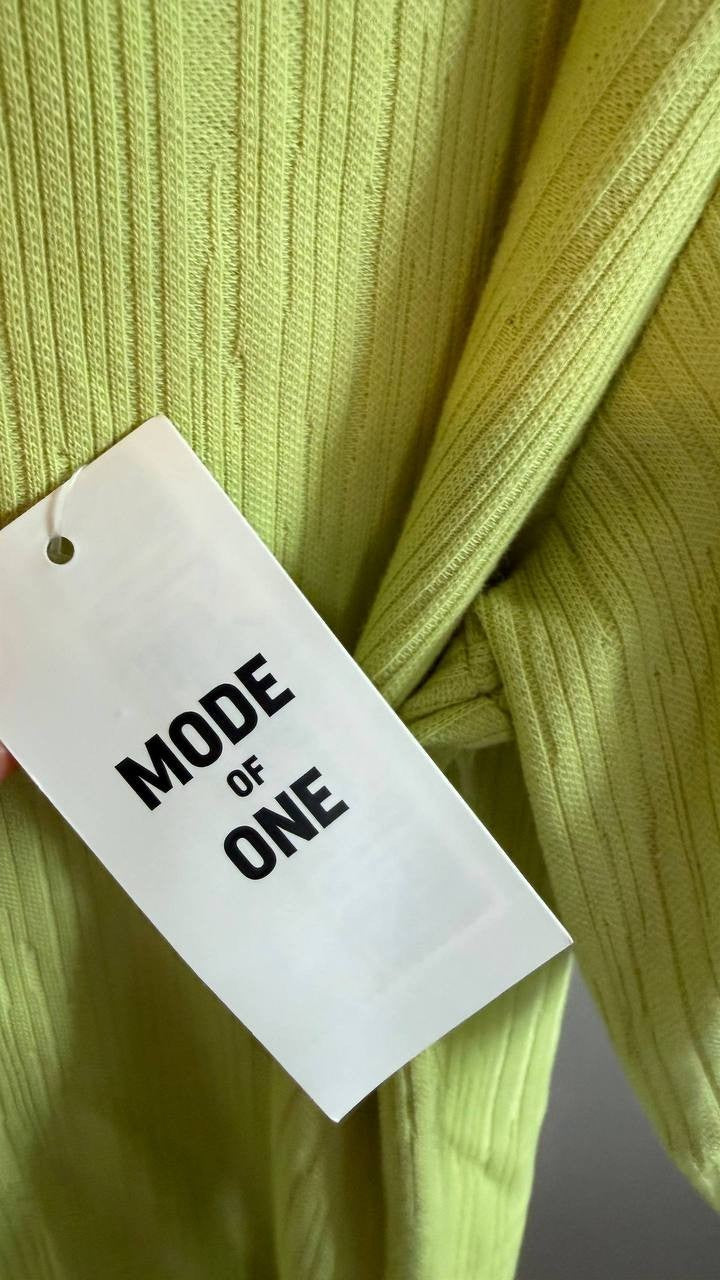 Mode of One Men’s Relaxed‑Fit Crinkle T‑Shirt Light Green L $40 NWT