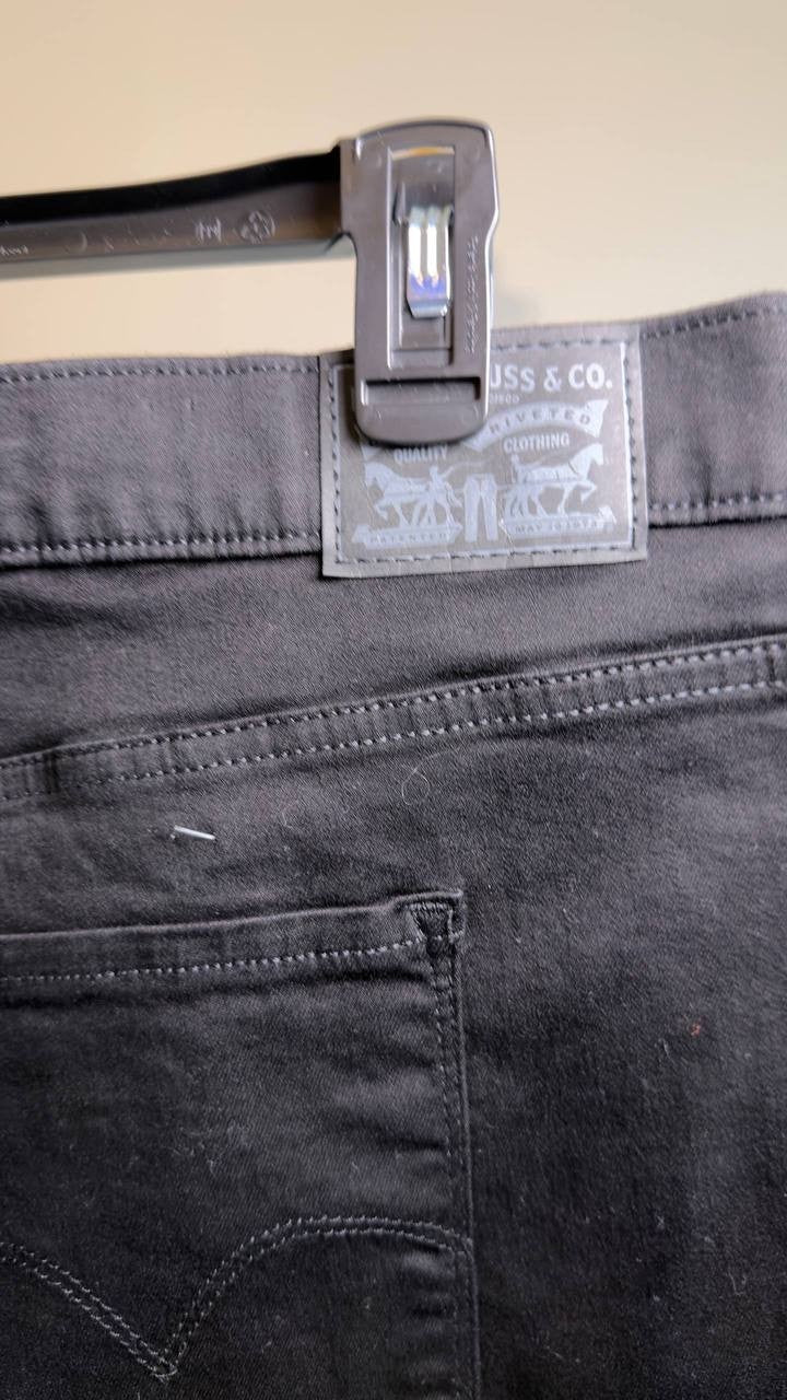 Levi’s 721 High Rise Skinny Jeans Plus Size Black 24W NWT $75