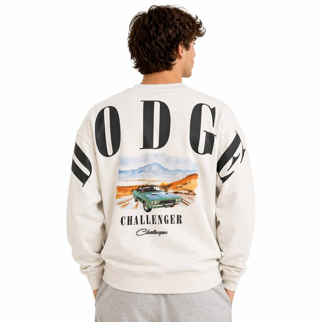 Dodge Challenger Crewneck Sweatshirt White M NWT $50