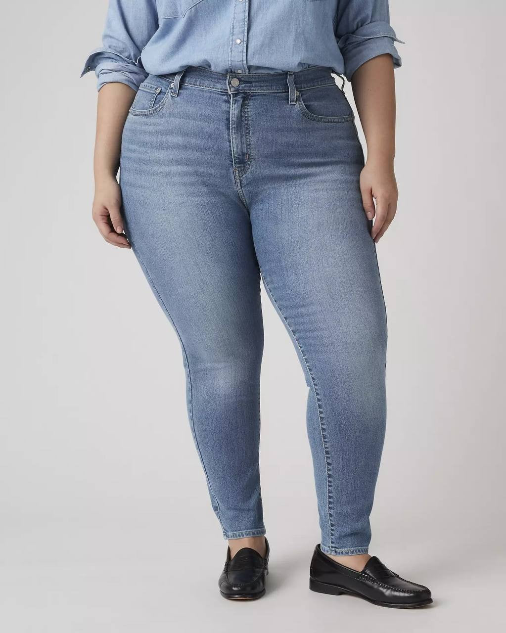 Levi’s 721 High Rise Skinny Jeans Plus Size Blue 22W NWT $69.50