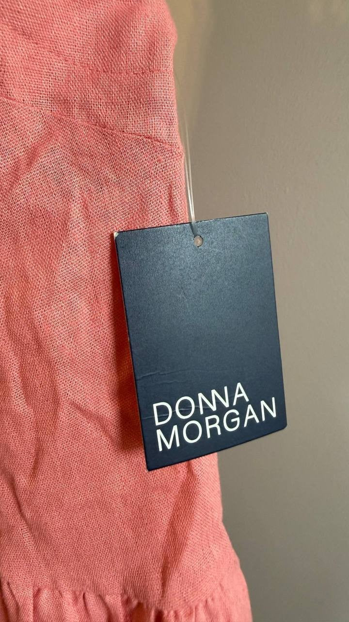Donna Morgan The Good Journey Keyhole Mini Dress Size XL Brandied Apricot NWT